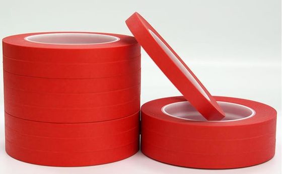 चीन गर्मी प्रतिरोधी सशक्त आसंजन रंगीन मास्किंग टेप / रेड डक्ट टेप आपूर्तिकर्ता